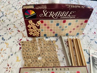 Vintage Scrabble Complete Set From 1982