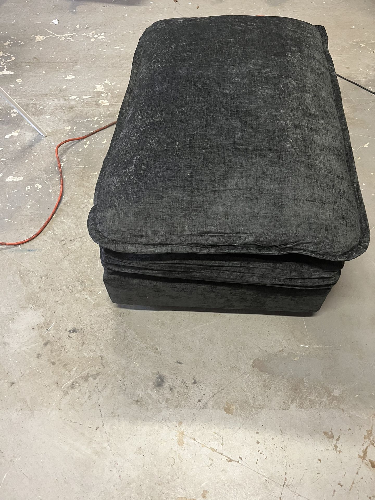 Gray Super Comfy Ottoman 