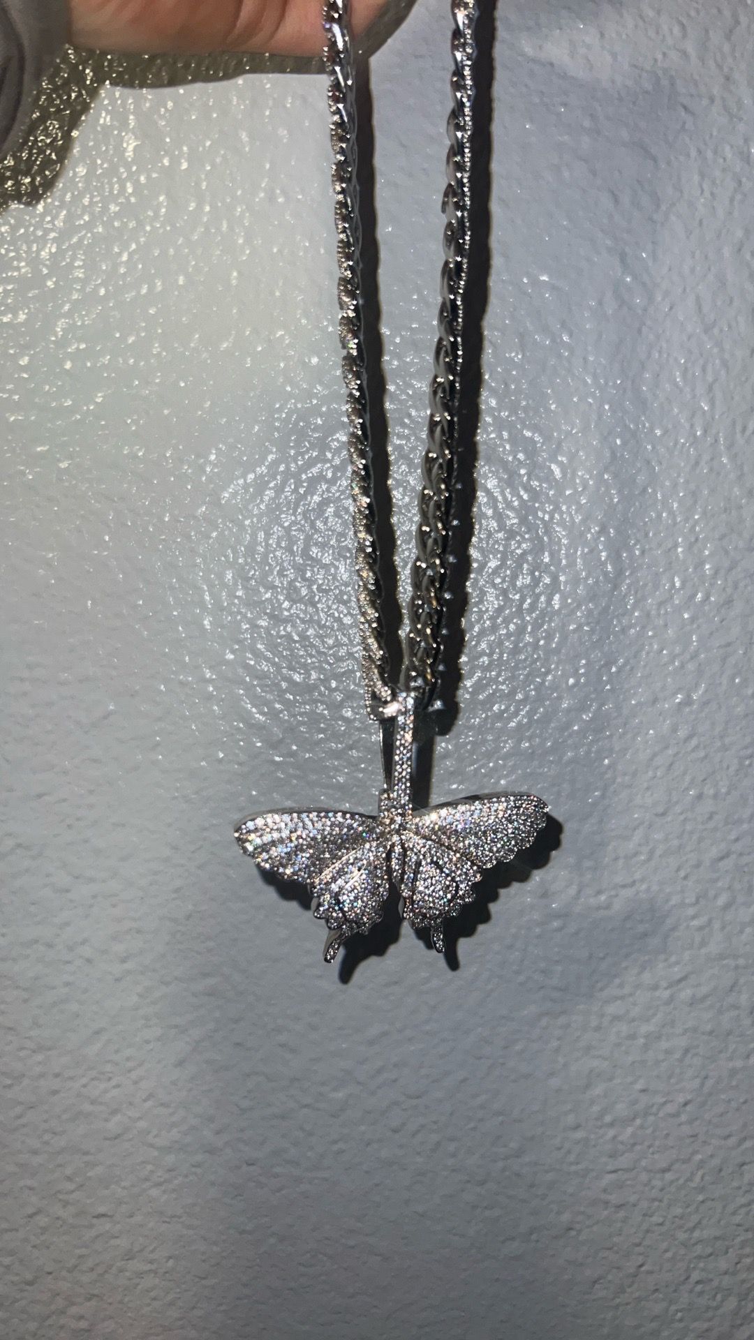 BEAUTIFUL Butterfly Cuban Chain Necklace