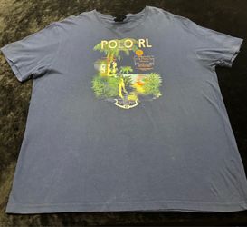 Mens L Vintage Polo Ralph Lauren Diamondhead Hawaiian Islands Hula Girl Tshirt