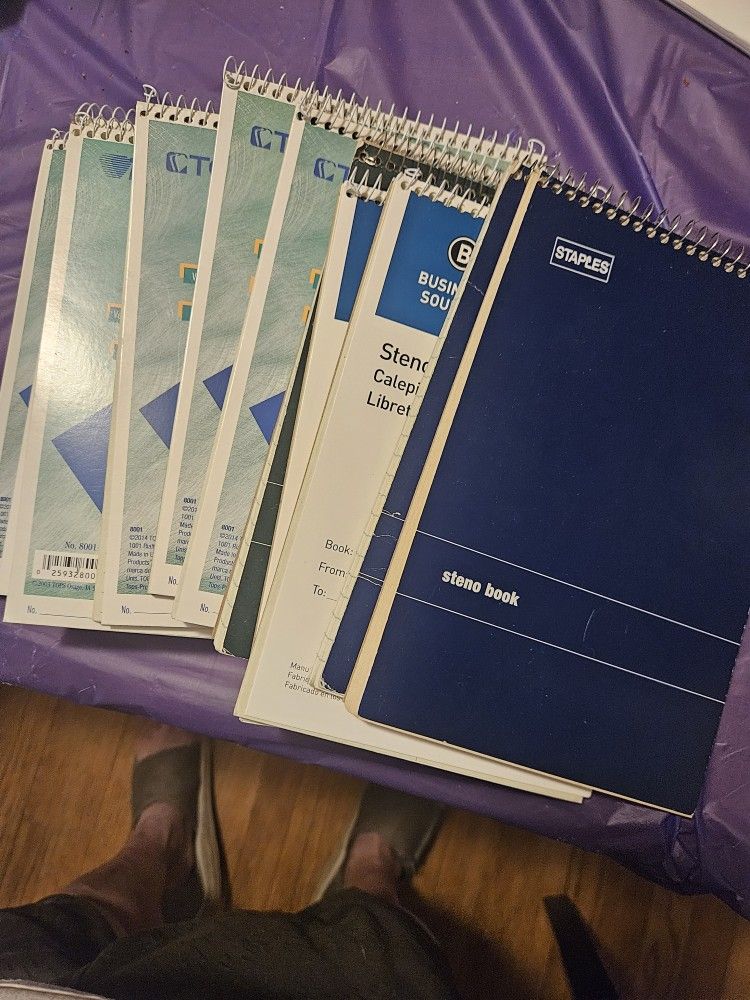 Legal Pads and Steno Writing Books