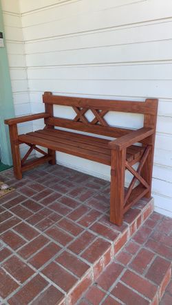 Wood bench