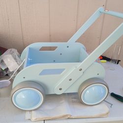 Wooden Baby Walker, Push and Pull Learning Walking Toys for Babies Infants to Toddler, Walker with Wheels for Boys Girls, Gift for Birthday Christmas,