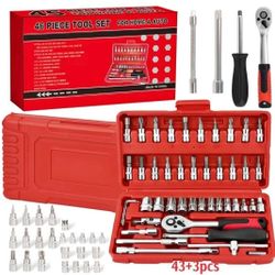 46 Piece Socket Wrench Tool Set – Home & Auto Repair