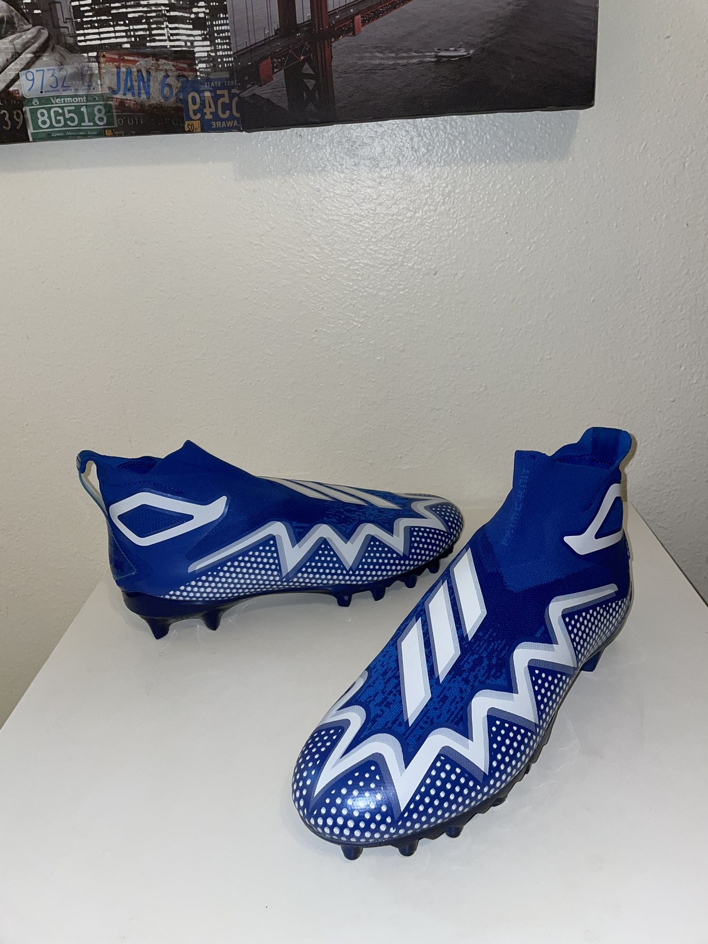 Men's Adidas Ultra Freak 22 Boost ROYAL Blue White Football Cleats