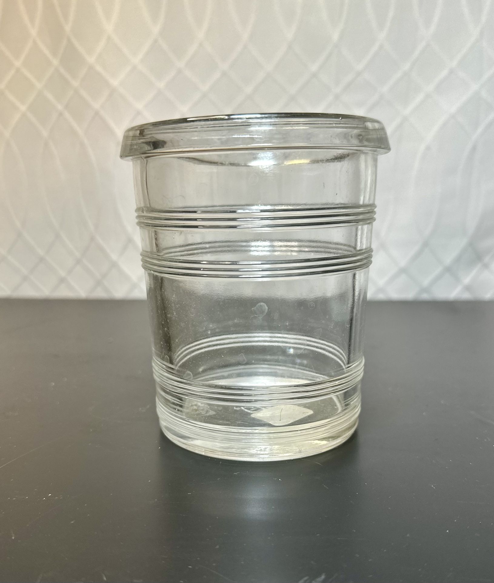 Crate & Barrel “Bistro Lantern” – Large Glass Candle Holder