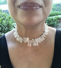 Crystal choker necklace 15’