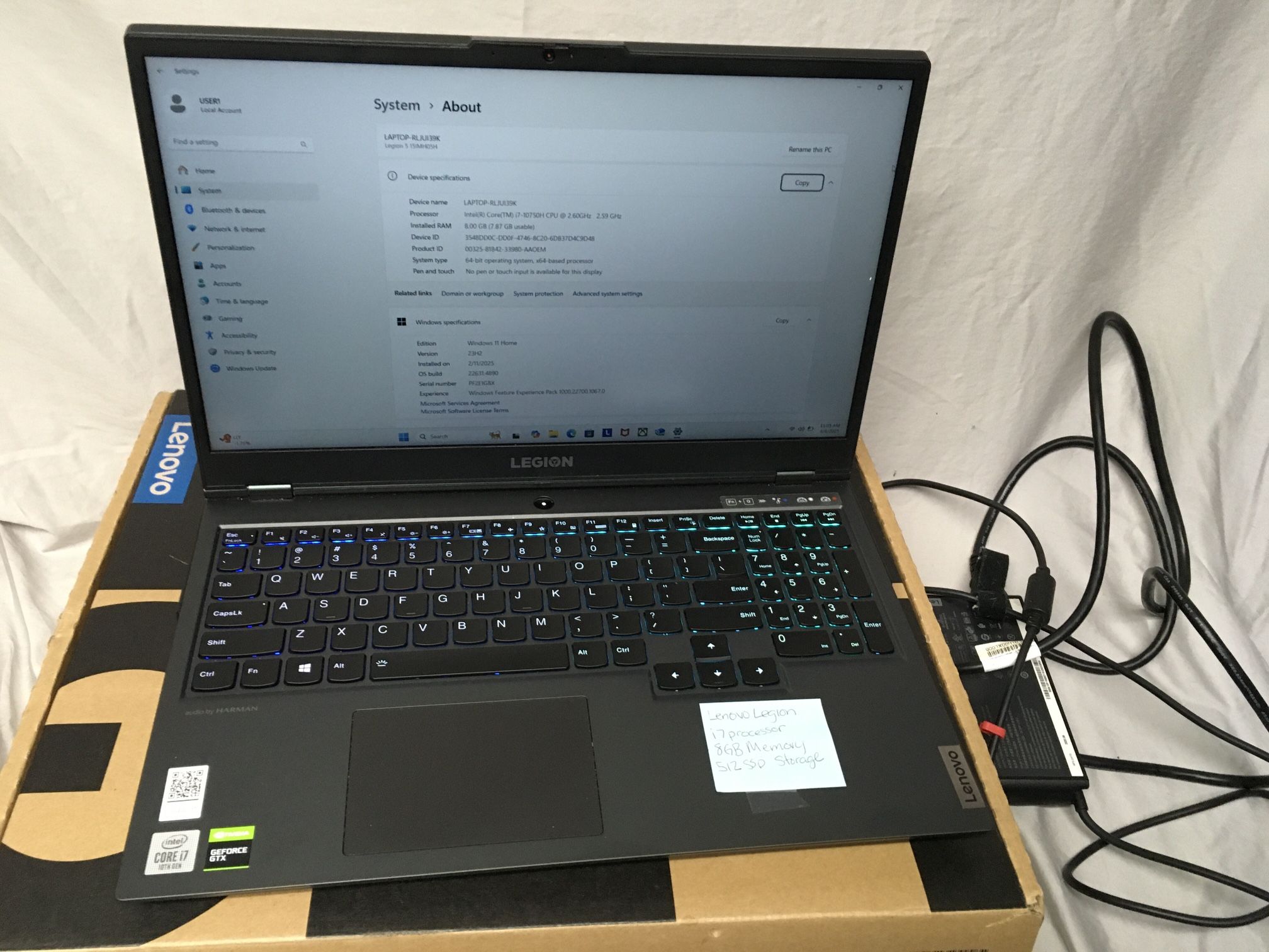 Lenovo Legion Gaming Laptop