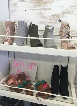 All shoes boots and sandals 50% off