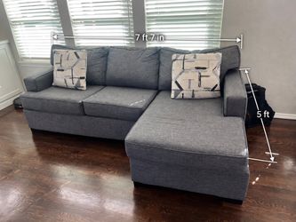 Gray Sectional + Loveseat Set – Great Condition