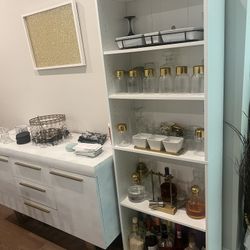 White Bookshelf Shelf Unit 