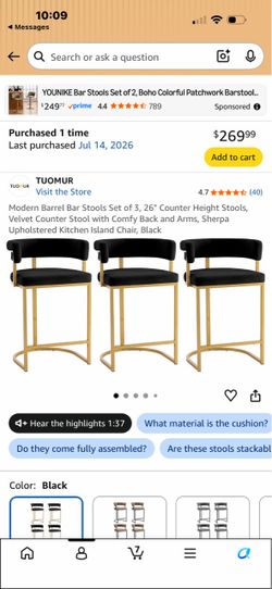 Brand new barstools