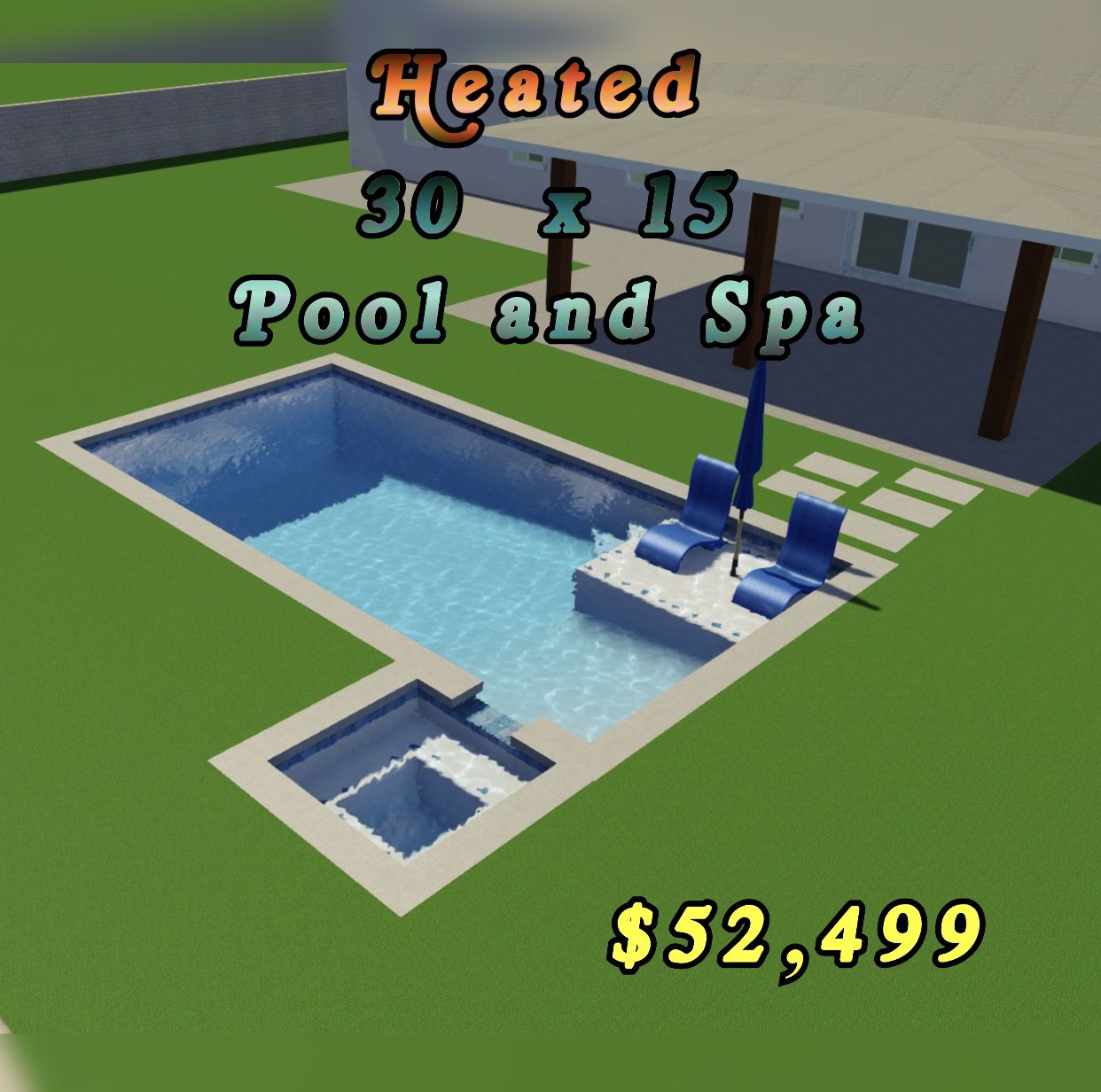 New Swimming Pool Rectangle