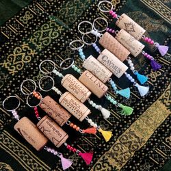 Wine Cork Keychains 
