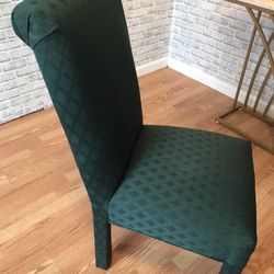 Forest green Fabric Parsons Chair