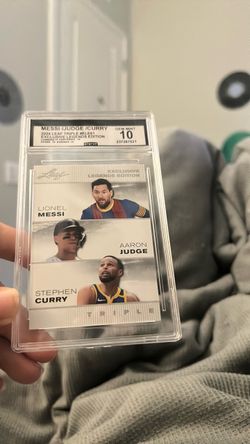 2024 Leaf Triple Messi/Judge/Curry GCG Gem Mint 10
