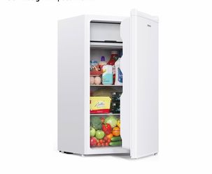 3.2 Cu.Ft Mini Fridge with Freezer, Single Door Mini Fridge
