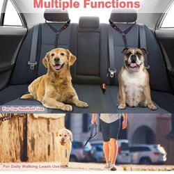 Dog Car Harness Seat Belt Blue Dog Seat Belt Harness Adjustable Dog Cat Safety Leads Car Seat Belt Nylon Vehicle Seatbelts for Dogs