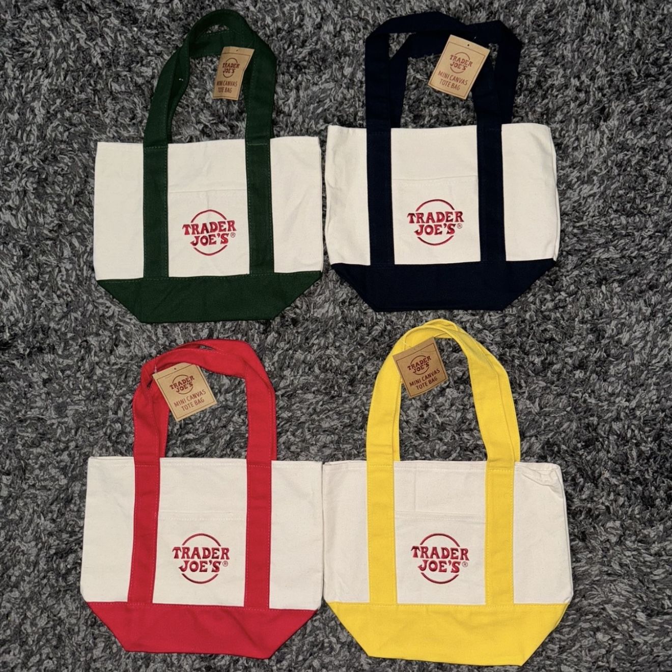 Trader Joe’s Mini Canvas Tote Bags Set New