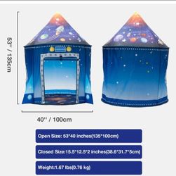 Kids Space Rocket Play Tent - Willingheart