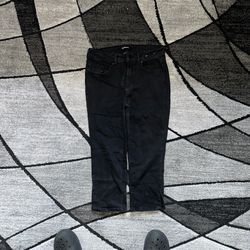 Denim straight leg jeans