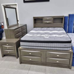 Complete Storage Wood Set Bedroom Just $1698🔥