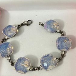 Pulsera Stainless Piedras Joyería Antigua 
