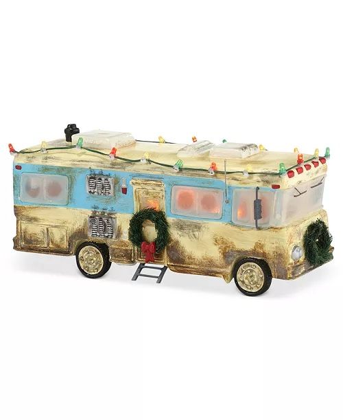 Dept 56 Snow Village Lampoon's Christmas Vacation Cousin Eddie's RV With Cousin Eddie Figurine