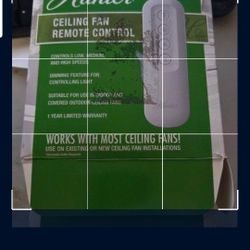 Hunter Universal 3 Speed Damp Rated Ceiling Fan Handheld Remote Control White