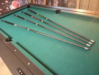 4 Masterton Pool Cues Sticks Fiberglass
