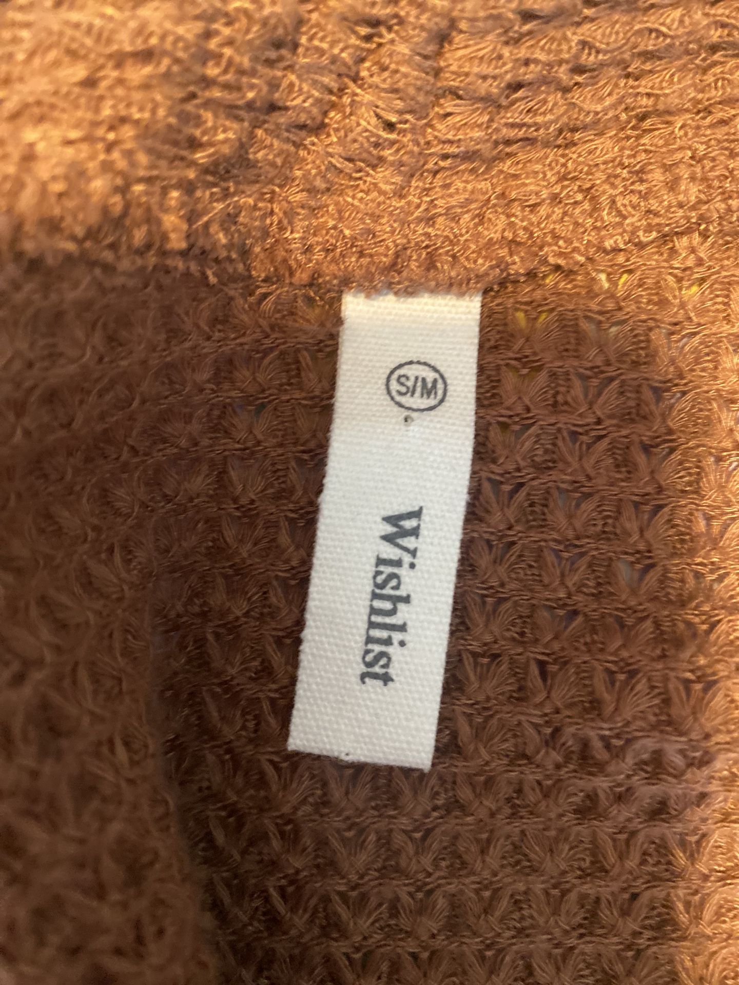 Wishlist lady shirtsleeves brown cardigan Sz Sm