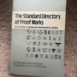 Vintage Book - The Standard Director Of Proof Marks
