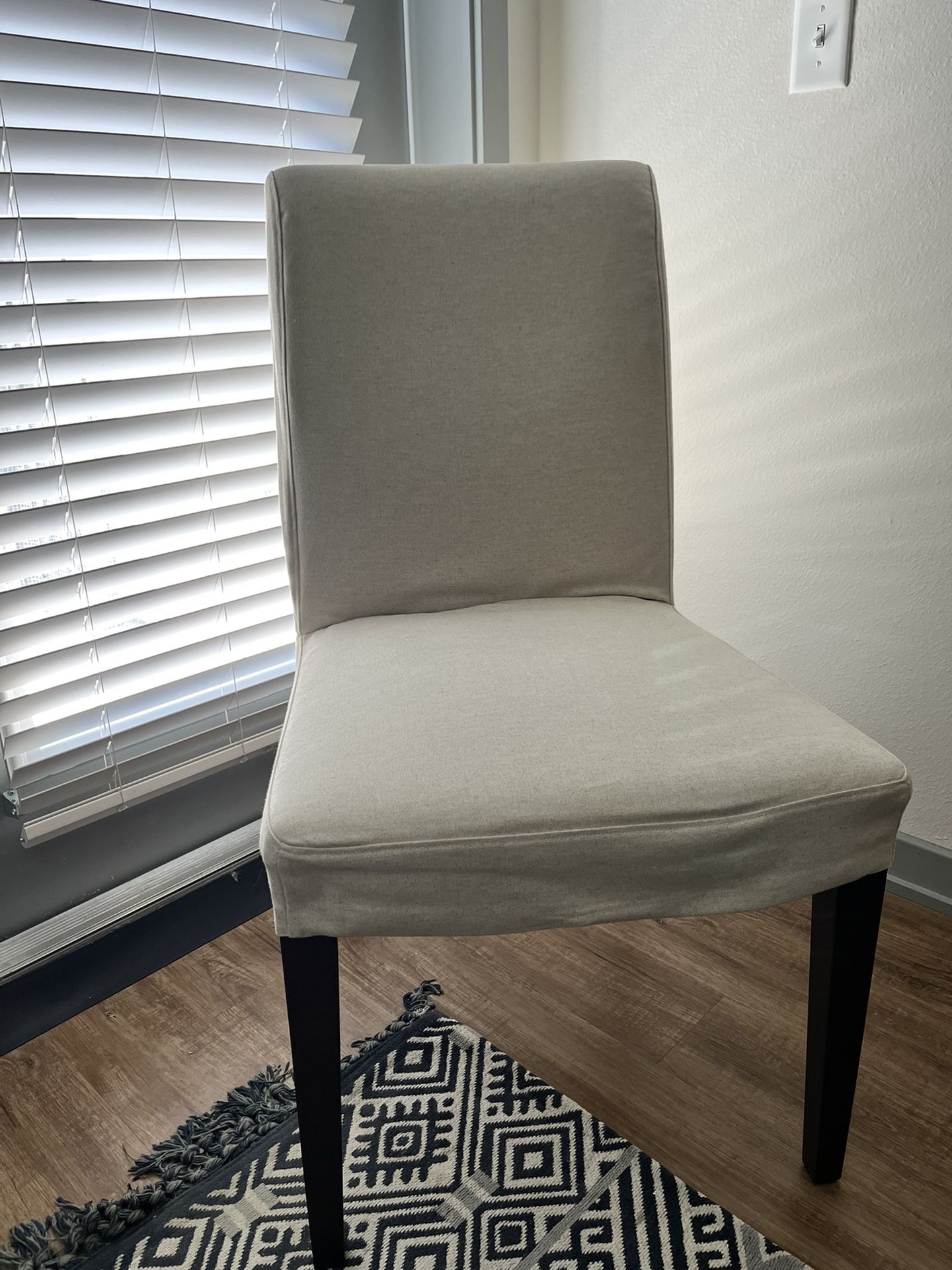 IKEA BERGMUND Chair, black/Orrsta light gray