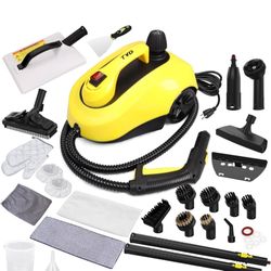 Steam Cleaner, Heavy Duty Canister Steamer with 28 Accessories, Steam Mop with 5M Extra-Long Power Cord for Home Floor Cleaning, Grout, Wallpaper Remo