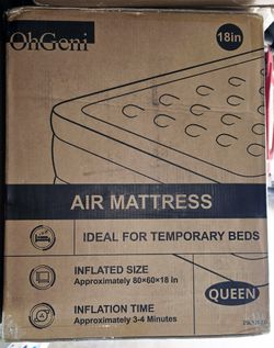 🛏️ Queen Air Mattress w/ Built-In Pump *BRAND NEW/SEALED*