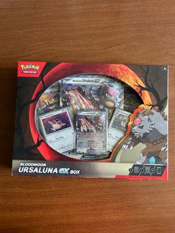 2024 Pokémon Scarlet And Violet Bloodmoon Ursaluna EX Collection Box