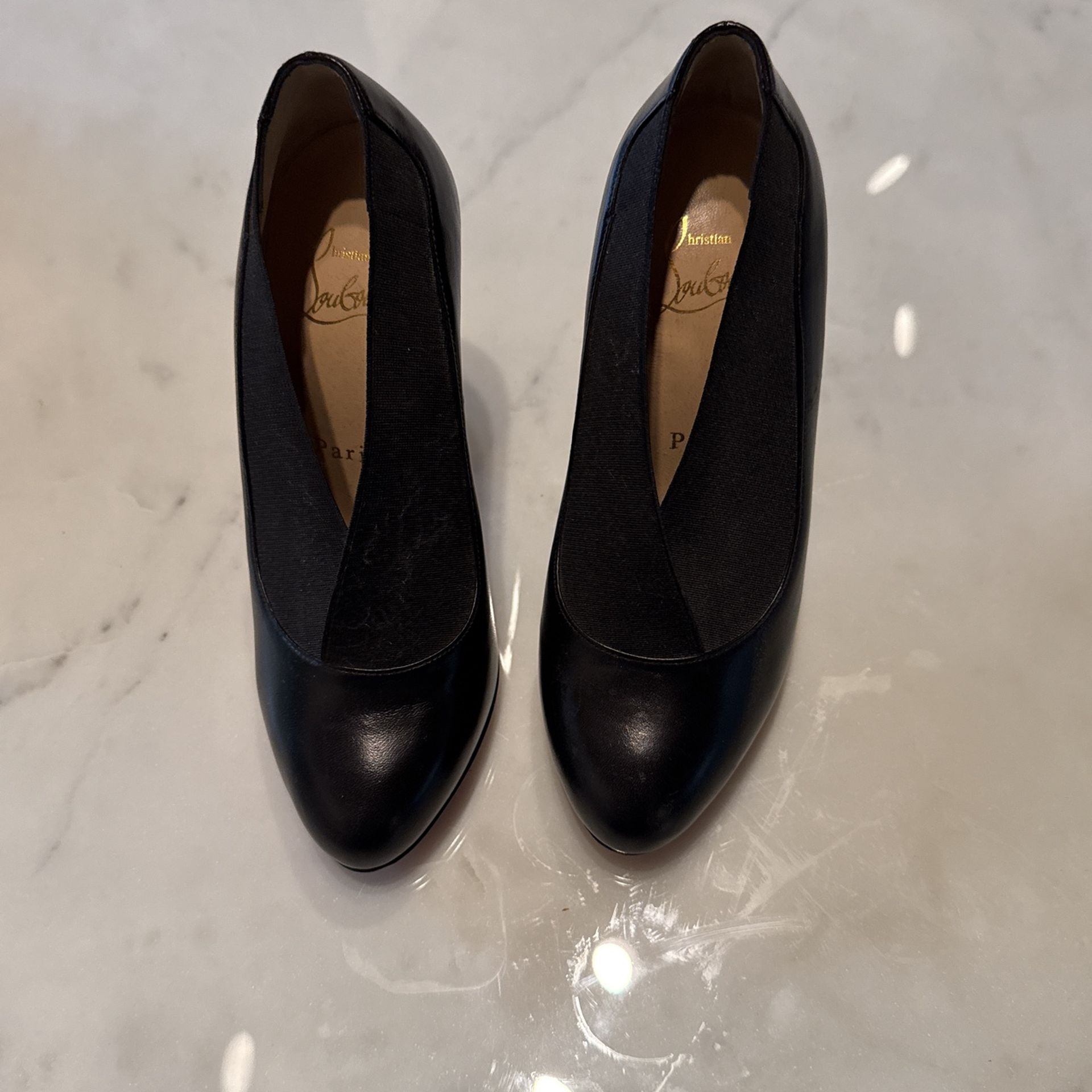 Christian Louboutin Black Booties Shoes