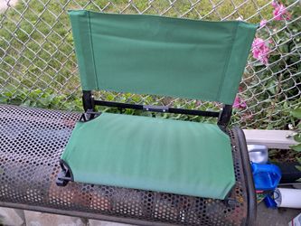 Nice Fold-Up Stadium chair. Very sturdy. Perfect for taking in any game