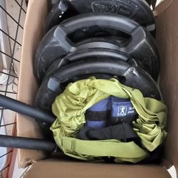 Weight Set And Door Yoga Sling