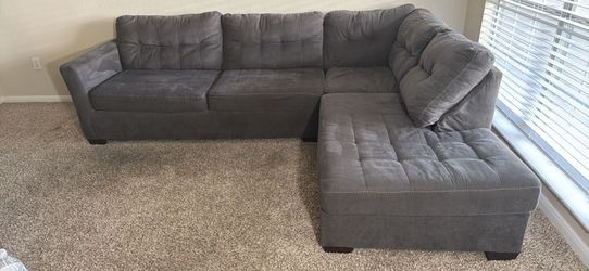 Gray Sectional Sofa – Super Comfortable!