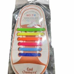 Easy No Tie Shoelaces  Silicone Flat Lazy Shoe Laces, 6 Sizes Fits Most  New