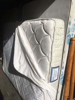 Queen Mattress, Pillow-top plus box Spring; Used, In good condition.
