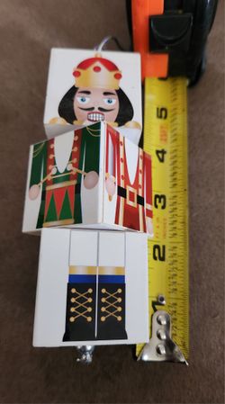 Nutcracker Christmas Ornament Puzzle Cube