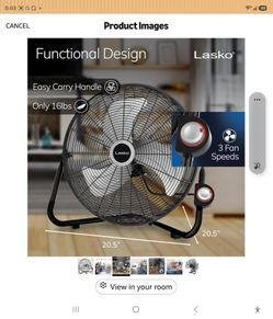 (Like New) plasco High velocity fan