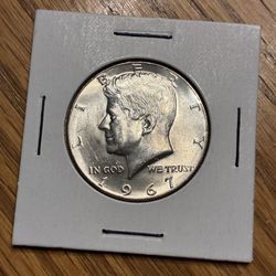 1967 Silver Kennedy Half Dollar  40% Silver 