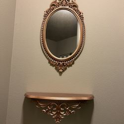 Mirror And Shelf Set