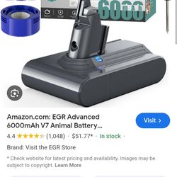 Battery For Vacuum...$25