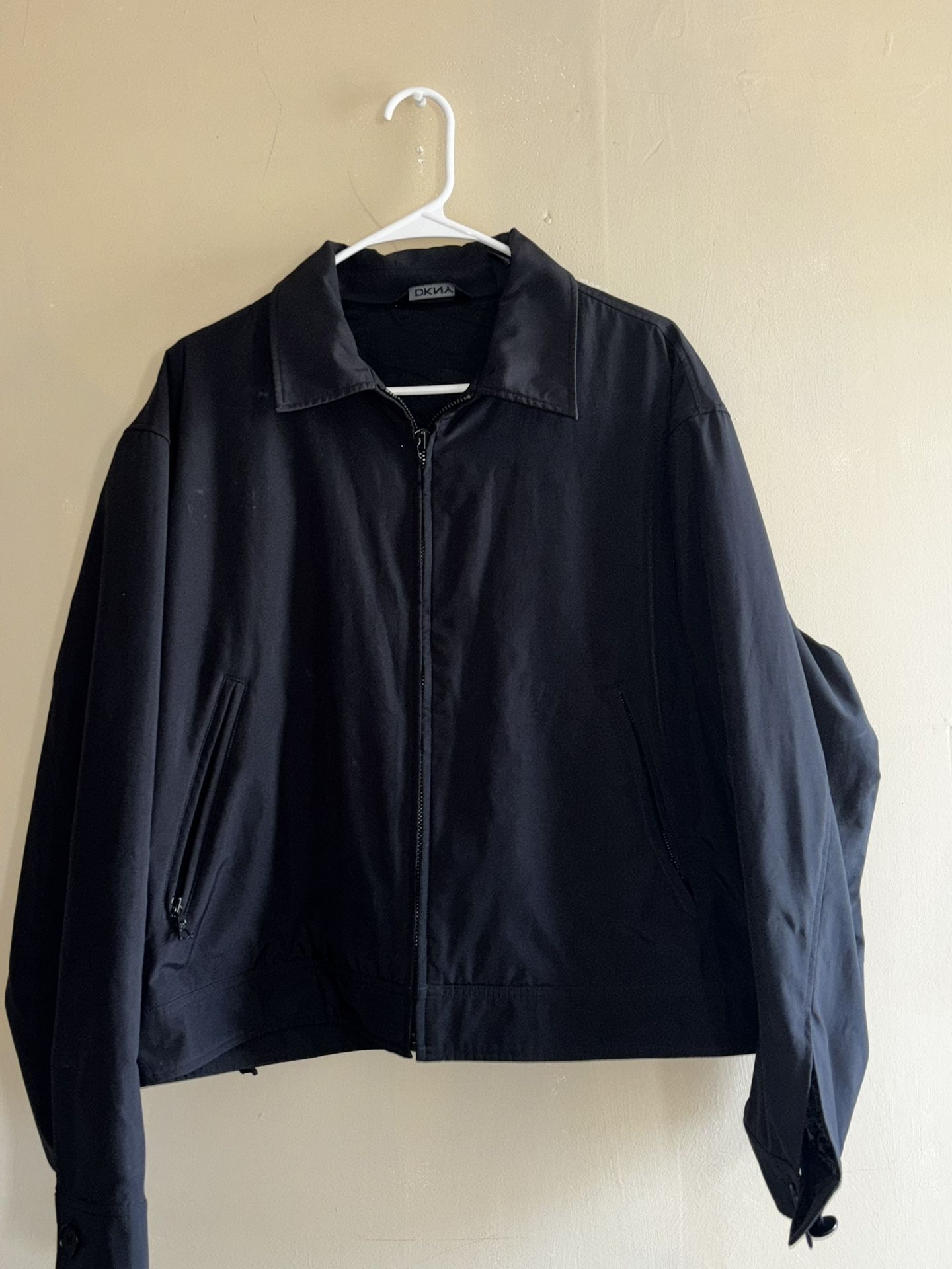DKNY Casual Long Sleeve Full Zip Lightweight Cotton Bomber Jacket Women's