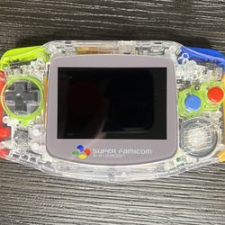 Super Famicom Mirror Clear Nintendo Gameboy Advance IPS Backlit Screen