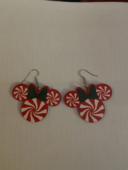 Mickey Mouse Christmas Earrings